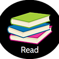 icon showing a picture of a stack of books