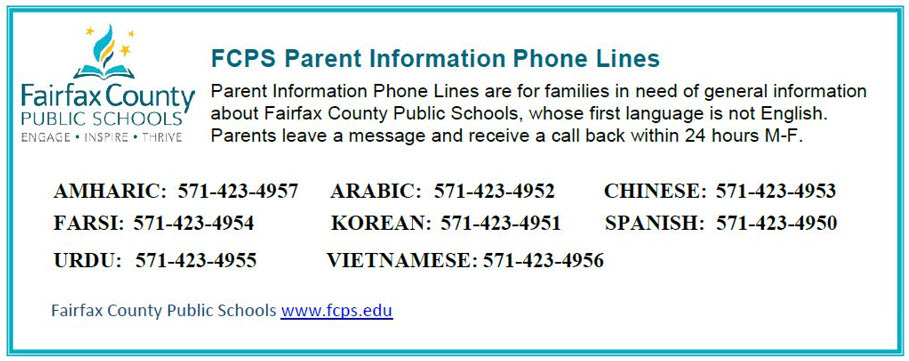 Infographic displaying phone numbers for support in different languages