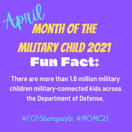 april is the month of the military child 2021 fun fact: there are more than 1.6 million military children military-connected kids across the department of defence